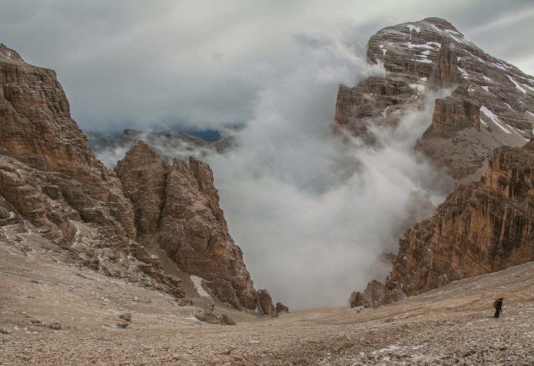 The dramatic peaks of the Italian Dolomites